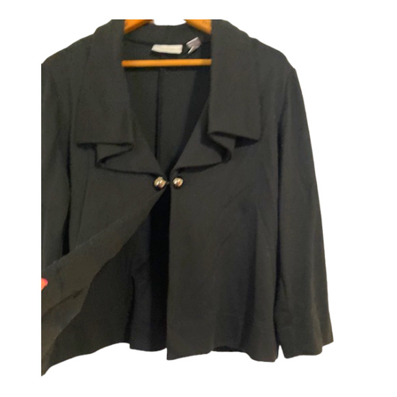 Black Flare Blazer - Chico's Loose Collar Blazer - Size 2 - Picture 4 of 6